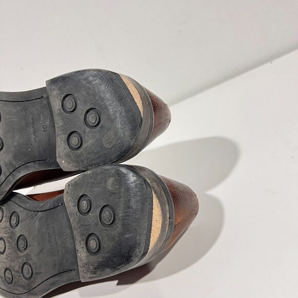 To Boot New York Adam Derrick Mens 10 Shoes Brown Leather Lace Up Oxford 1382 - Picture 9 of 13